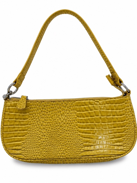 Urban Outfitters Handbags - Urban Outfitters Yellow Croc Embossed Baguette Shoulder Bag Y2K 90s Mini Purse